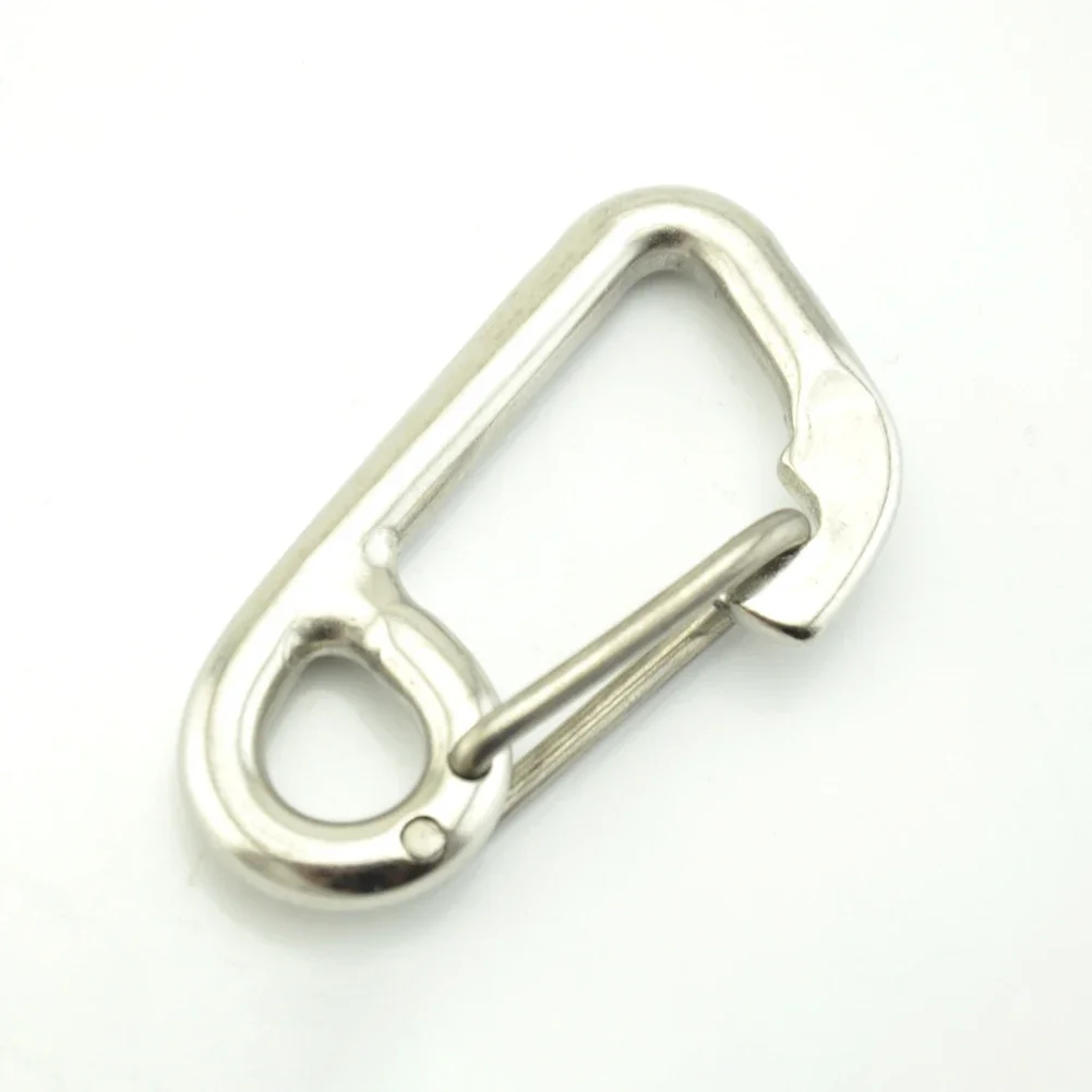 Carabiner Diving Buckle Scuba Diving Silver Simple Hook Buckle Camping Safety 316 Stainless Steel High Quality