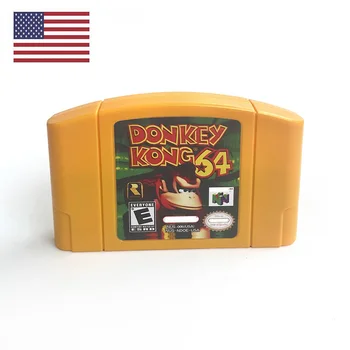 Retro Donkey Kong 64 Video Game Console Cartridge
