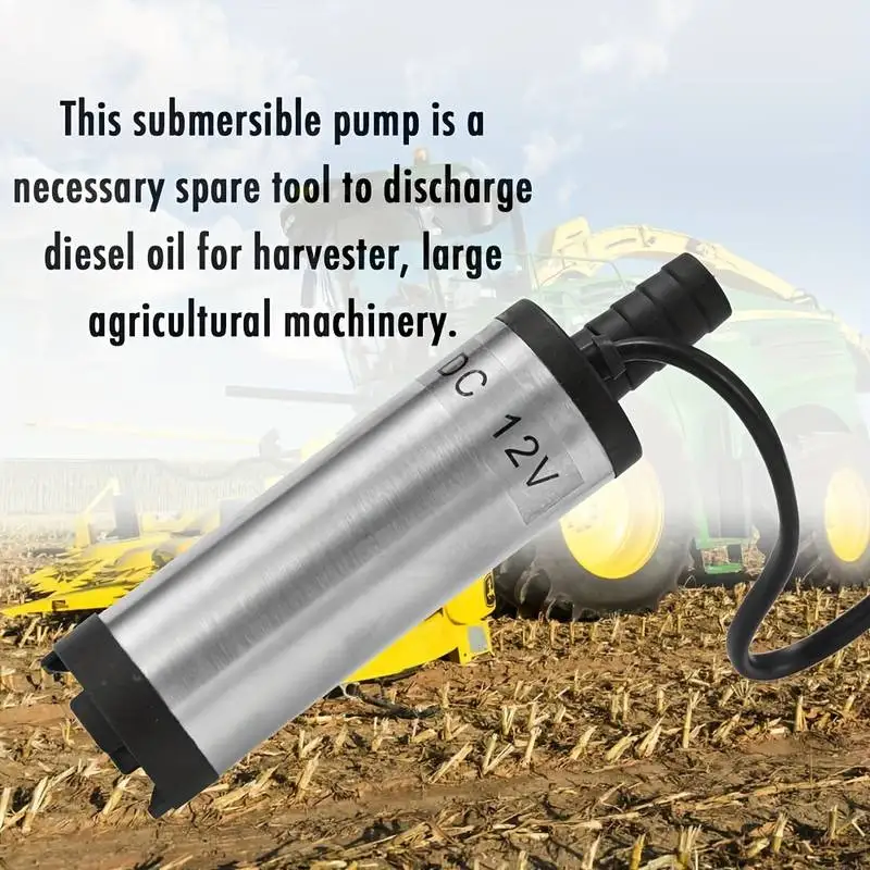 

1 шт., 38 мм, 12 В постоянного тока, автомобильный насос для перекачки масла, топлива, электрический портативный автомобильный погружной насос для заправки дизельного масла, всасывающий насос для воды