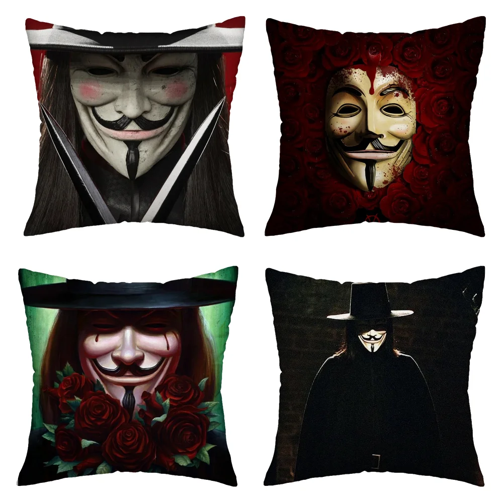 Decorative Cushions V for Vendetta Pillow Covers Decorative Cushion Personalized Gifts Home and Decoration 45x45 Cushions Cover