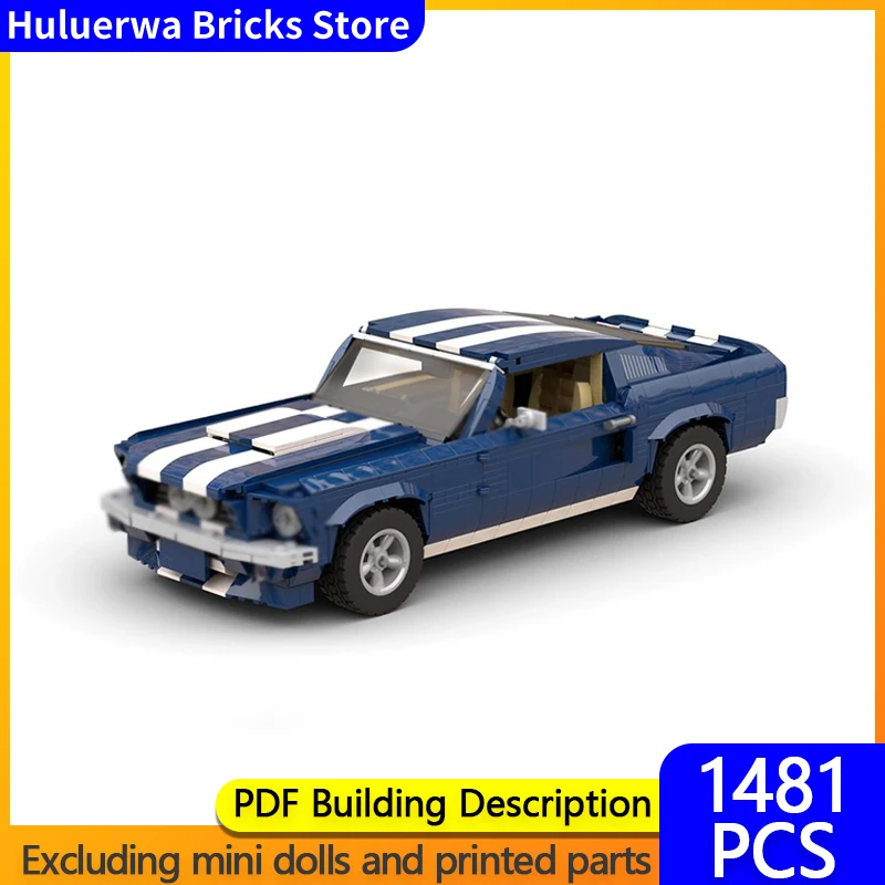 

Модель скоростного гиперкара MOC, строительные кирпичи GT500, американский мускулистый автомобиль, модульная технология, подарки, праздник, сборка, детские игрушки, костюм