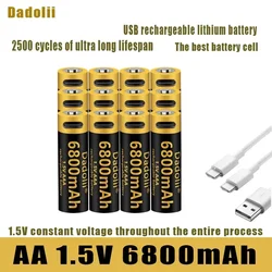 Dadoli original USB rechargeable lithium-ion battery, 1.5V AA battery, 6800mAh/lithium-ion, toy, MP3 player, keyboard