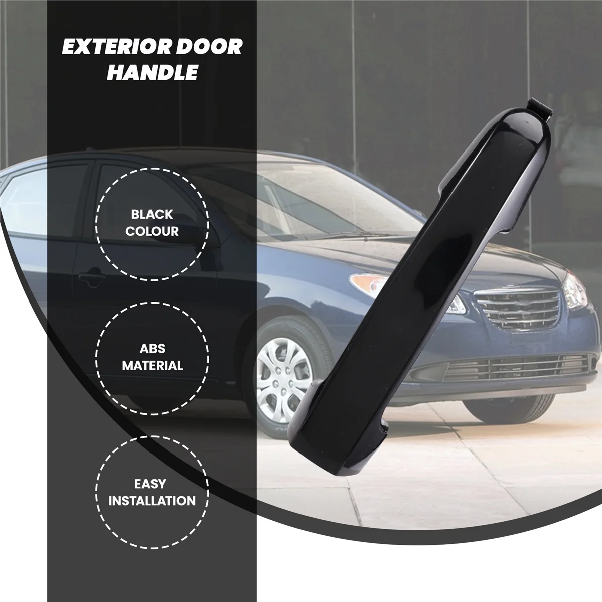 for Hyundai Elantra 2007-2010 Outside Exterior Door Handle Front Right or Rear Primed 82651-2H000