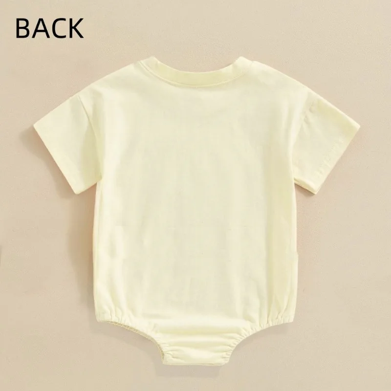 You Will Become The Best Papa Print Infant Bubble Romper Casual Oversized T-Shirt Romper Short Sleeve Round Neck Infant Bodysuit