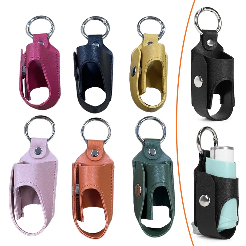 PU storage bag Antibacterial spray bottle holster night asthma inhaler bracket children adult cough bottle storage