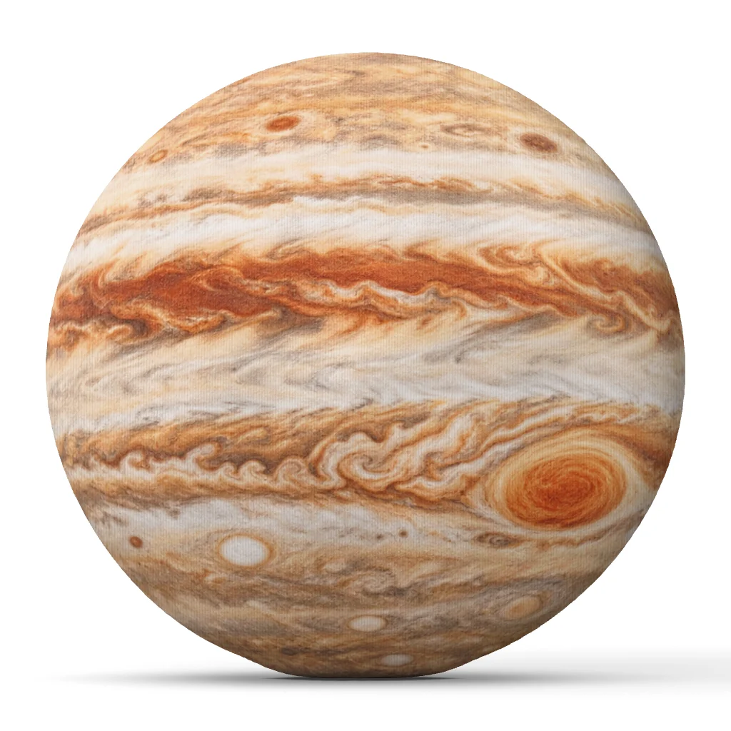Jupiter Planet Shaped Stuffed Pillow Solar System Cushion Astronomy Lover Throw Pillow Space Home Decor for Sofa Bedroom Gift