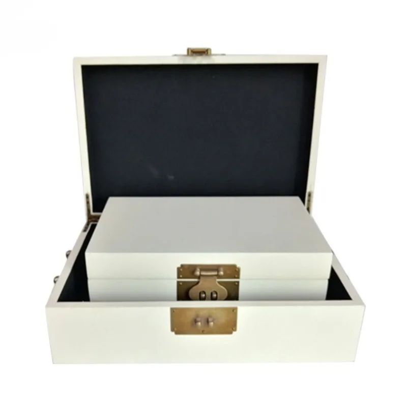 صندوق تخزين المجوهرات الخشبية سيدة المجوهرات المنظم حالة المجوهرات خاتم قلادة صناديق العرض حلية القرط سوار الحالات