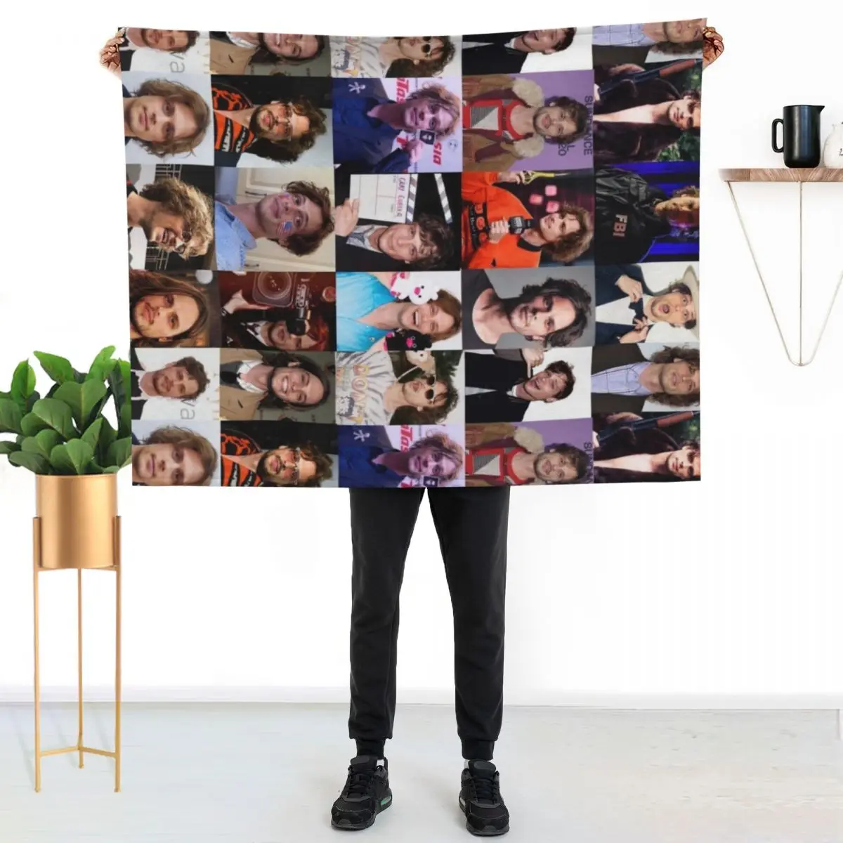 MGG Collage 3 Throw Blanket Vintage Retros Camping Hairy Thermals For Travel Luxury Designer Blankets