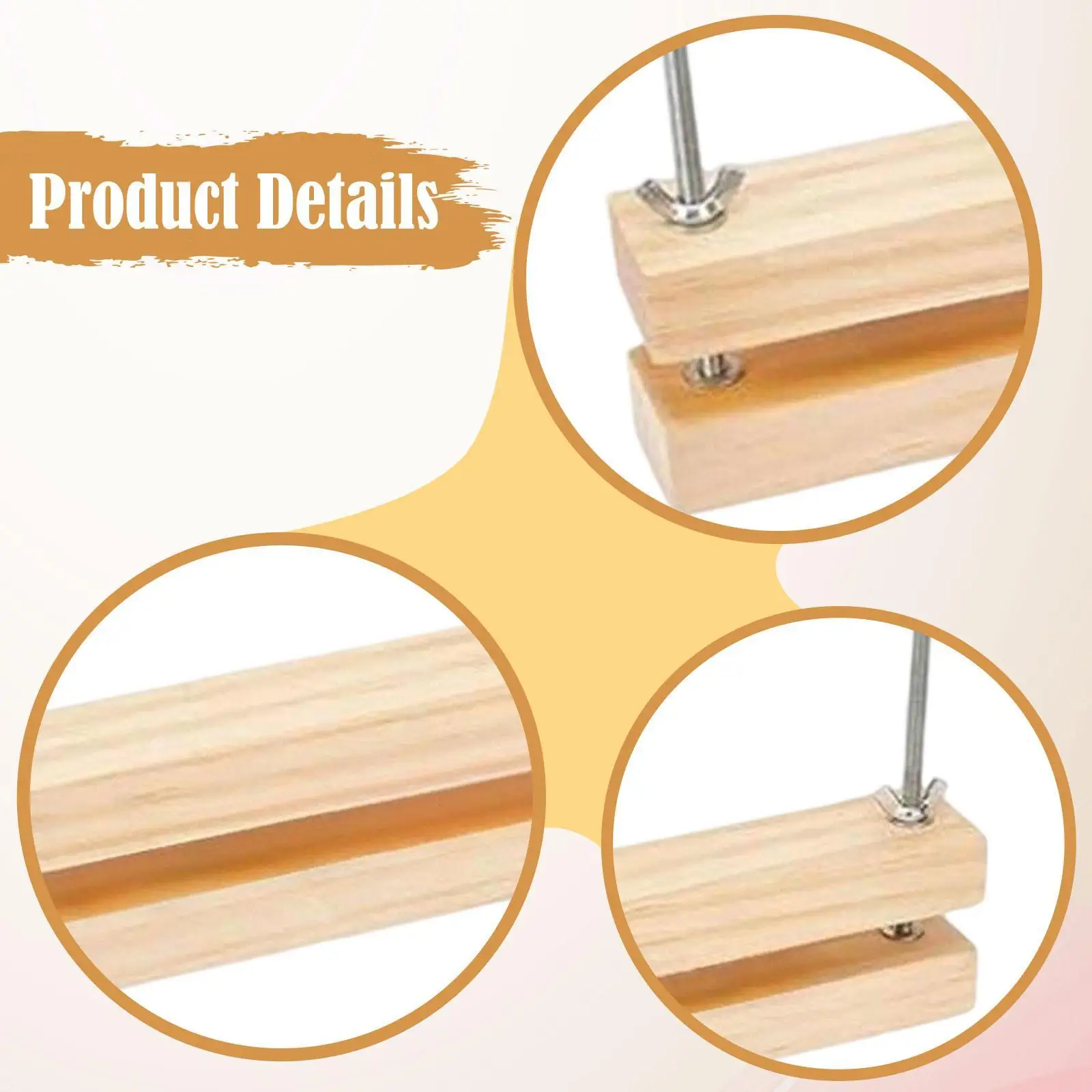 Wooden Bookbinding Press Convenient Multifunctional Bookbinding Machine for Desktop Office School Cardboard Ticket Marking