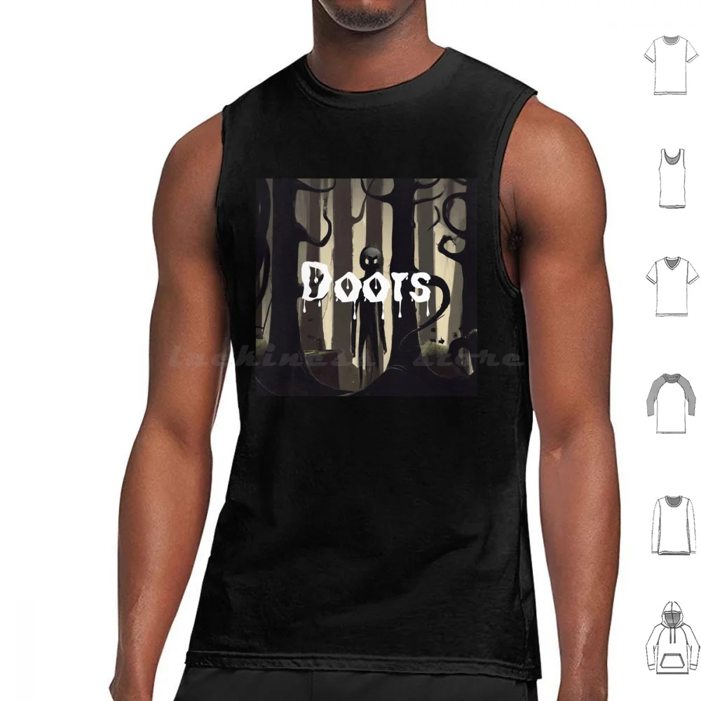Door Tank Tops Vest Sleeveless Doors Horror Doors Game Doors Door Door Doors Horror Game Game Screech Seek Doors Eyes Screech