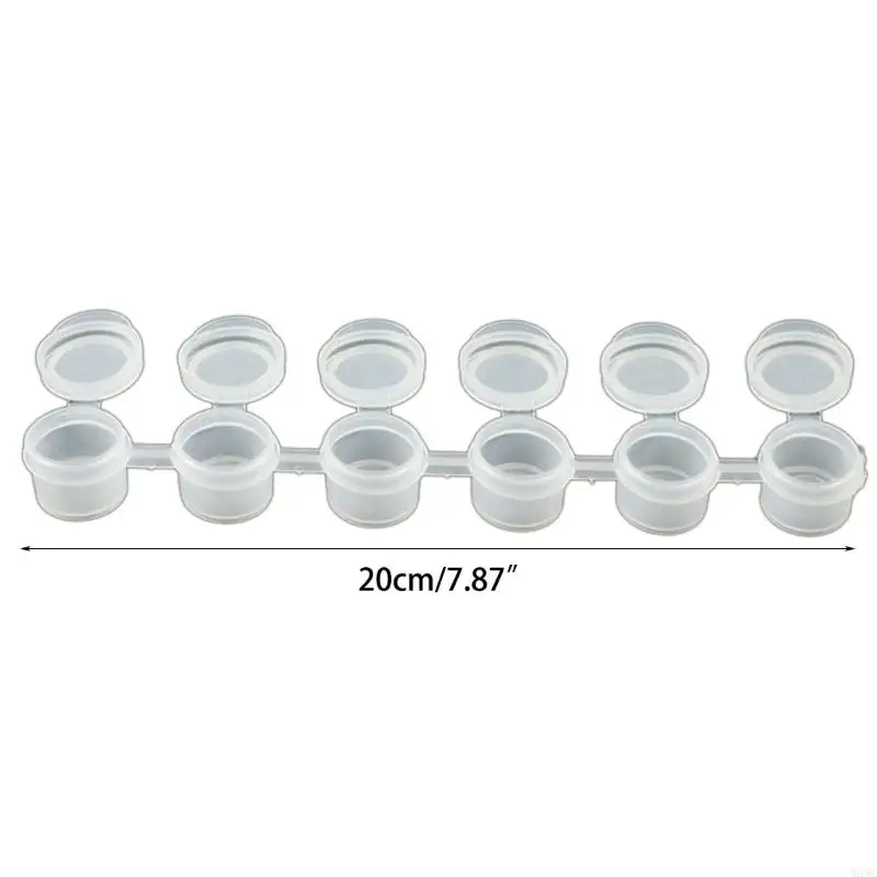 Caja almacenamiento tiras pintura vacías W89C para artistas y aficionados a los regalos regalos suministros arte