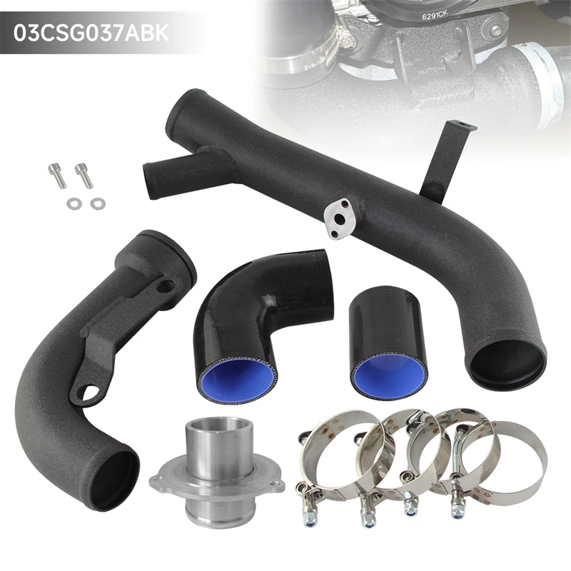 

Турборазрядная труба для Volkswagen VW R20 Golf R Scirocco R GTI MK5 MK6 2,0 TFSI Audi S3 2006-2008, черный/синий/красный