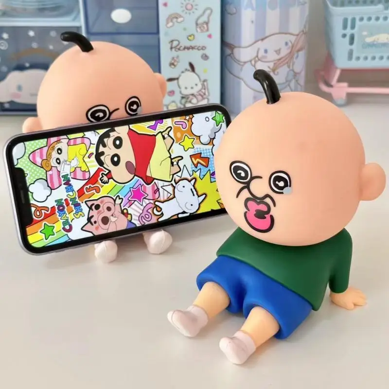 Bangbang and Yuzhi Handheld Phone New Kawaii Anime Stand Cute Cartoon Y2K Tablet Stand Pendant Model Vinyl Doll Toys for Kids