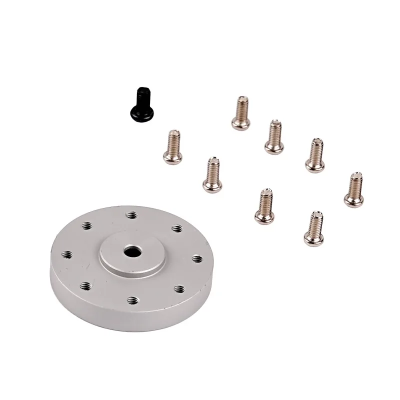 5 pezzi/10 pezzi in alluminio 18T servo corna bracci a disco tondo in metallo per auto/droni RC adattatore scanalato durevole lavorato a CNC