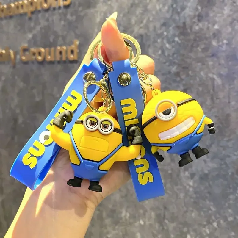 New anime peripheral Despicable Me 4, Minions, superhero keychains, schoolbags, pen case pendants