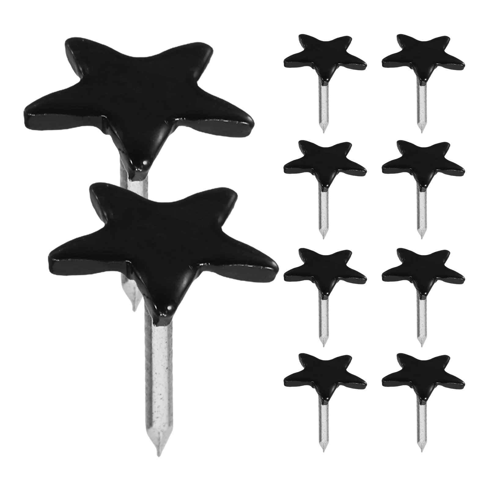 

100Pcs Star Shape Thumb Tacks Metal Flat Head Sturdy Push Pins for Cork Board Photo Wall Map Bulletin Office School