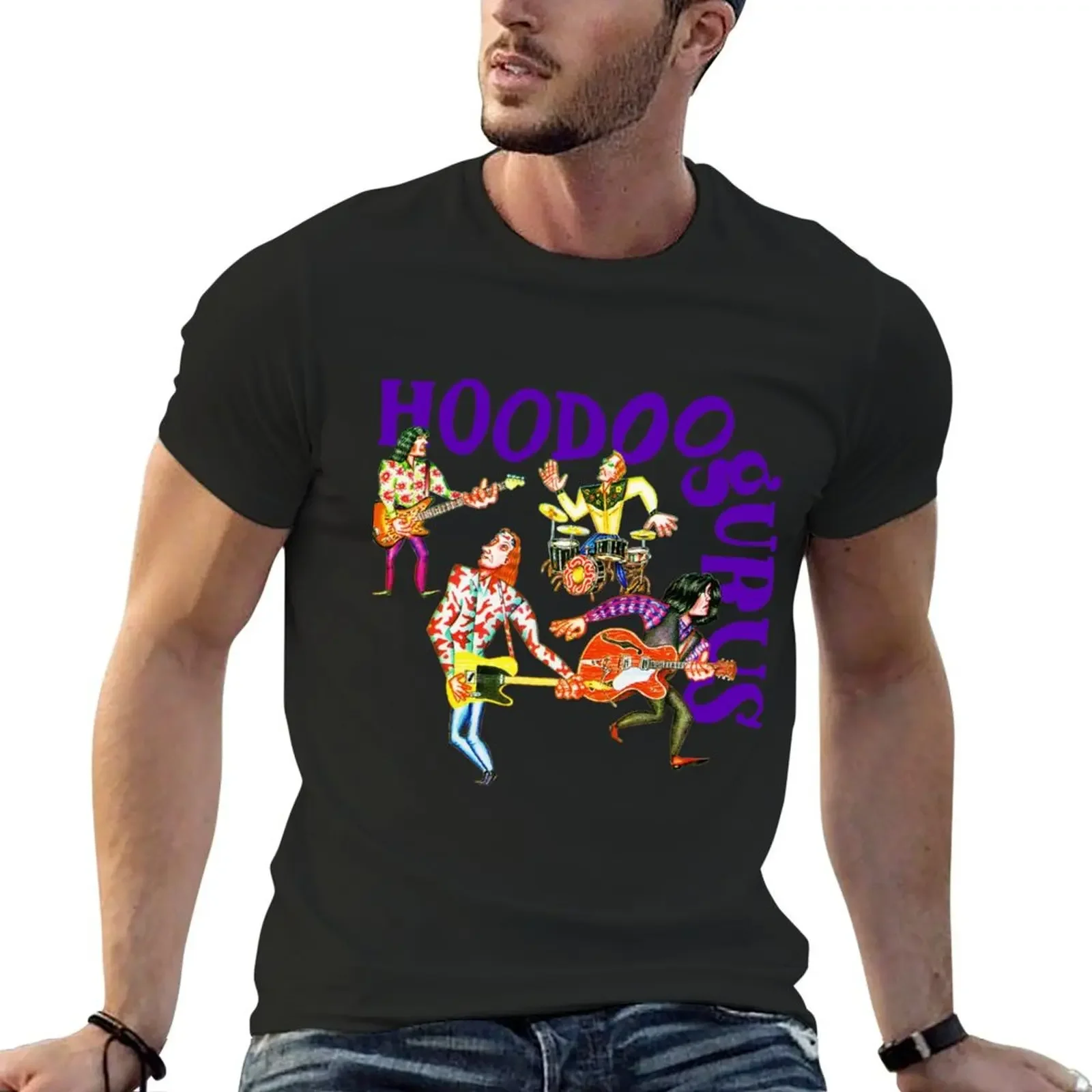 Hoodoo Gurus - Limited Edition Perfect Gift Loves Cat T-shirt sweat kawaii clothes men workout shirt