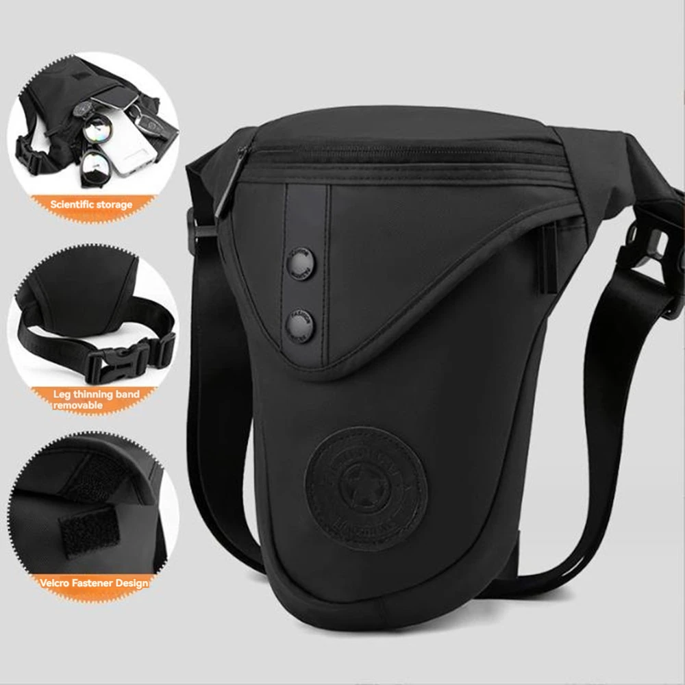 Men's Outdoor Riding Leg Bag Casual Sports Waist Bag Multifunctional Chest Bag Crossbody Bag