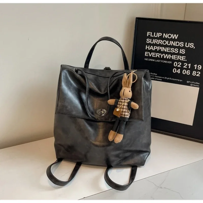 

Новый винтажный женский рюкзак — большой вместительный рюкзак из мягкой кожи, стильная дорожная сумка на весну и лето