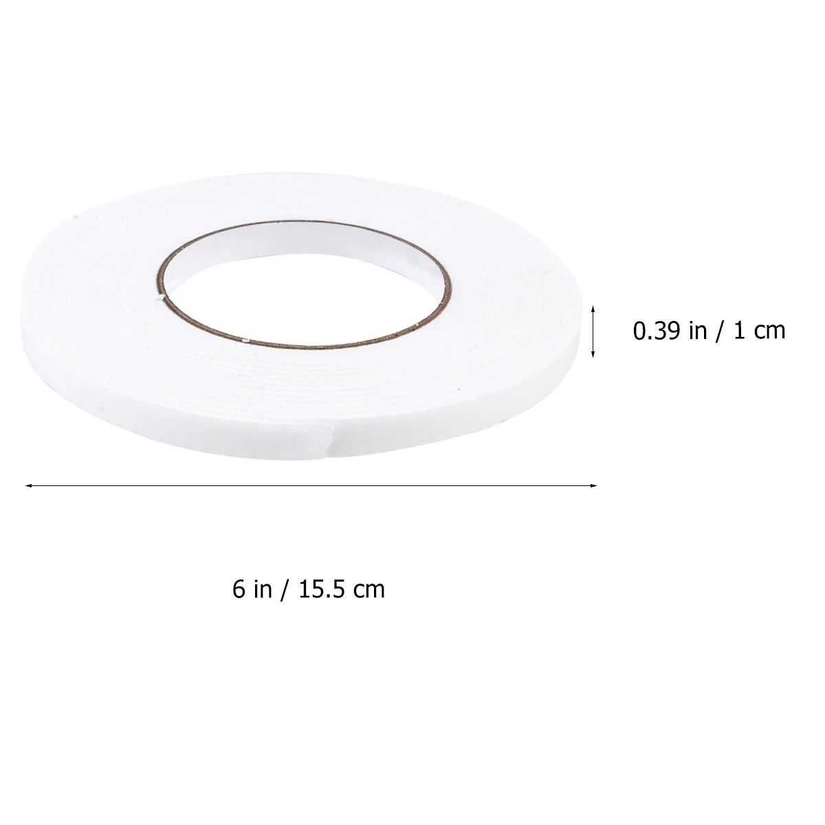 12 قطعة شريط رغوي على الوجهين عرض 1 سنتيمتر الثقيلة التصاق قوي مقاومة للحرارة للمنزل مكتب سيارة تقليم الأثاث