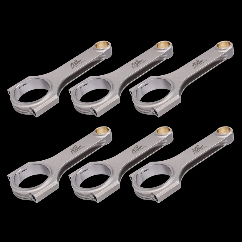 KTKROD VQ35DE Billet Heat Treated Connecting Rod H-beam for Nissan 350Z Altima 3.5L V6 Engine Vq35
