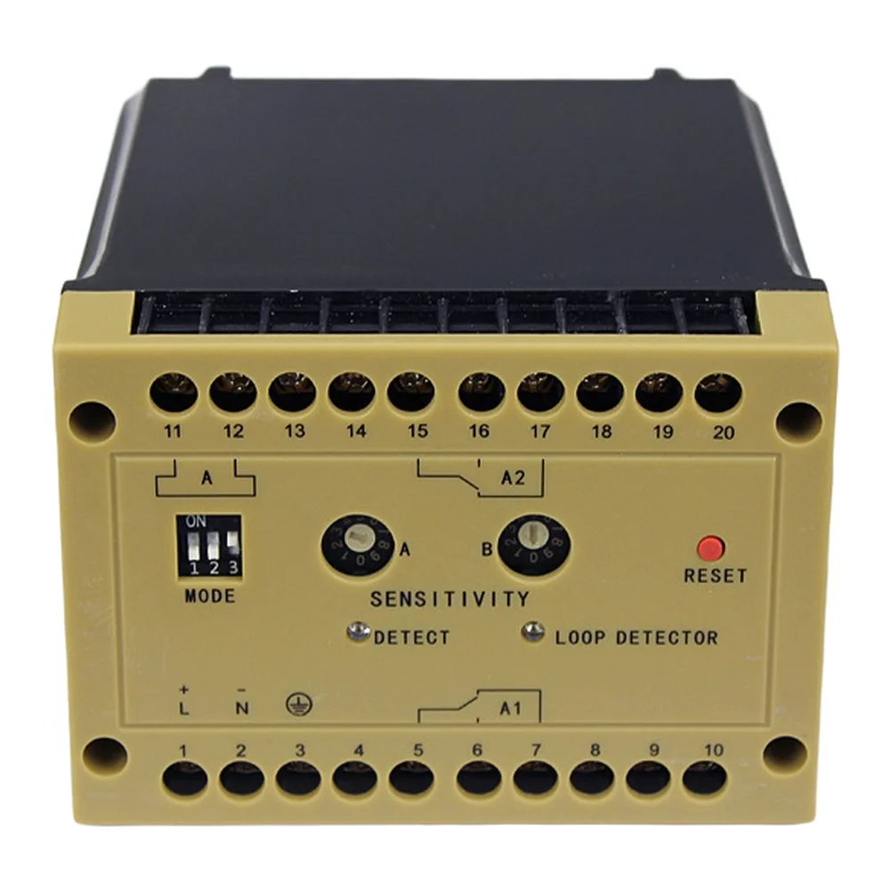 Caminhão de grau industrial 220v ac com fio detector de veículo de loop de canal único 220d detector de veículo de canal único de nível industrial
