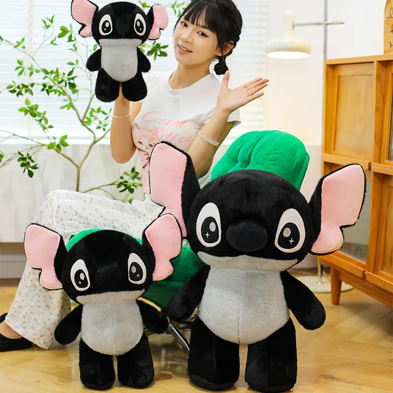 

Stitch Plush Toy Black Color Stitch Alien Doll Cute Funny Soft Stuffed Animal for Fans Gift Collection Decor