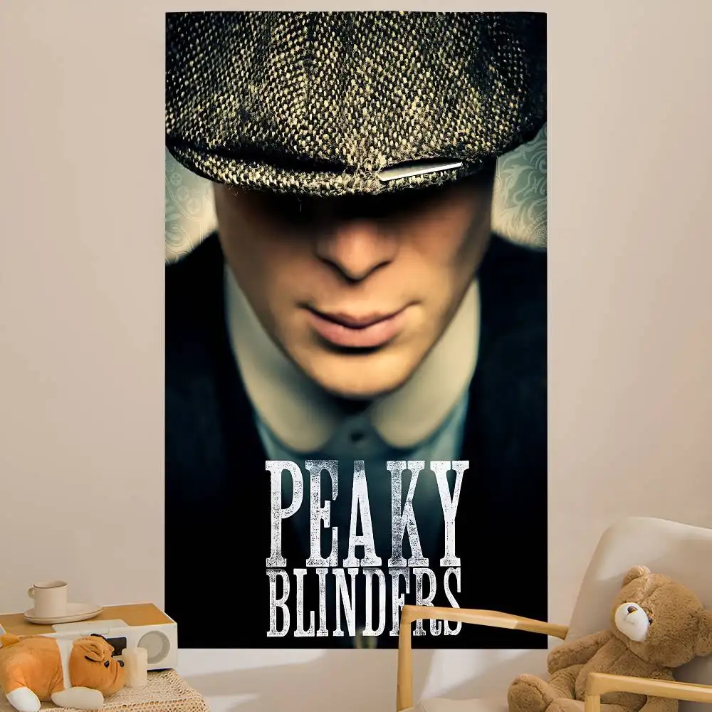 P-Peaky Movie B-Blinders TV Cartoon Tapestry Art Science Fiction Room Home Decor Wall Hanging Sheets