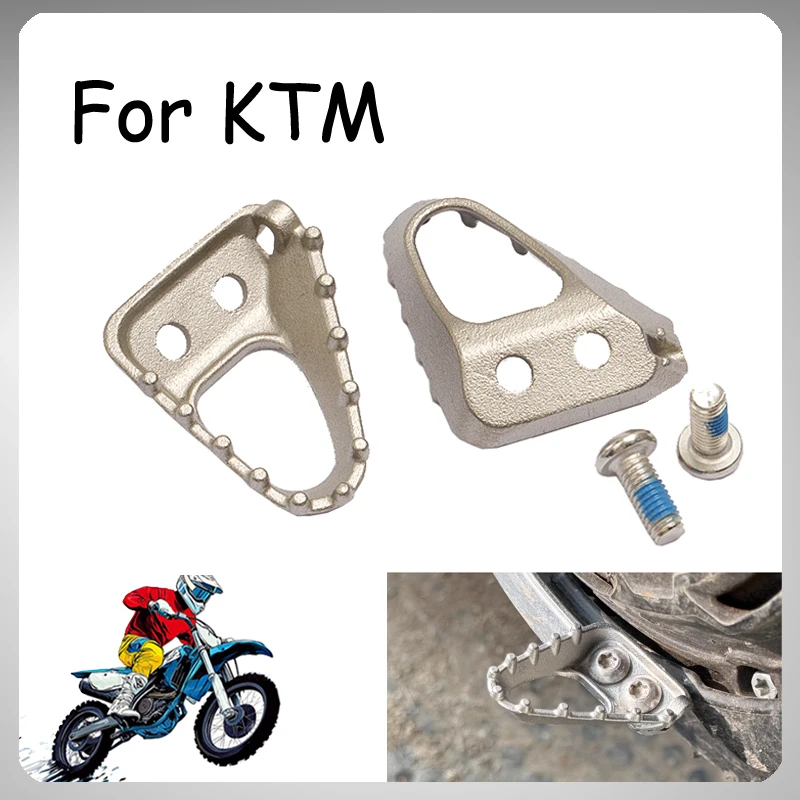 

1PCS Motorcycle Original Stainless Steel Brake Pedal Tip For KTM HUSQVARNA GASGAS Standard Rear Foot Brake Lever Step Plate