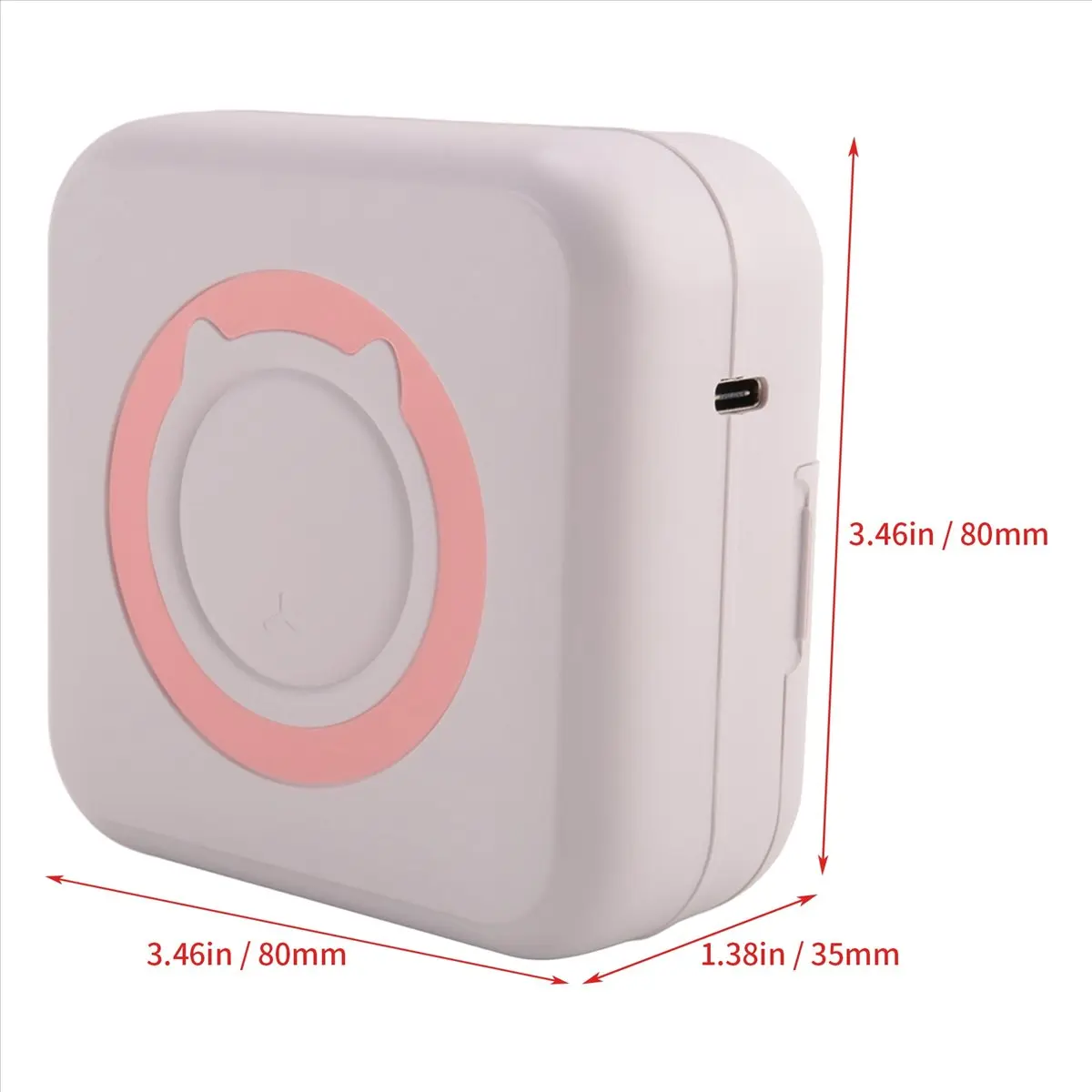 

Мини-портативный термопринтер BOFF, беспроводной Bluetooth-принтер, многофункциональный принтер для этикеток с термобумагой + цветной ручкой B