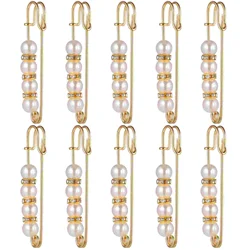 10 Pcs Waist Pin Tightening for Ornaments Pearl Brooch Fashion Brooches Women's