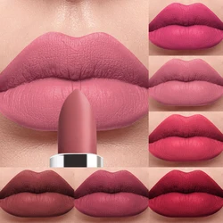 Nude Brown Lipstick Wateproof Sexy Red Matte Contour Tint lipstick Lasting Makeup Non-stick Cup Lipliner Lips Cosmetic Velvet