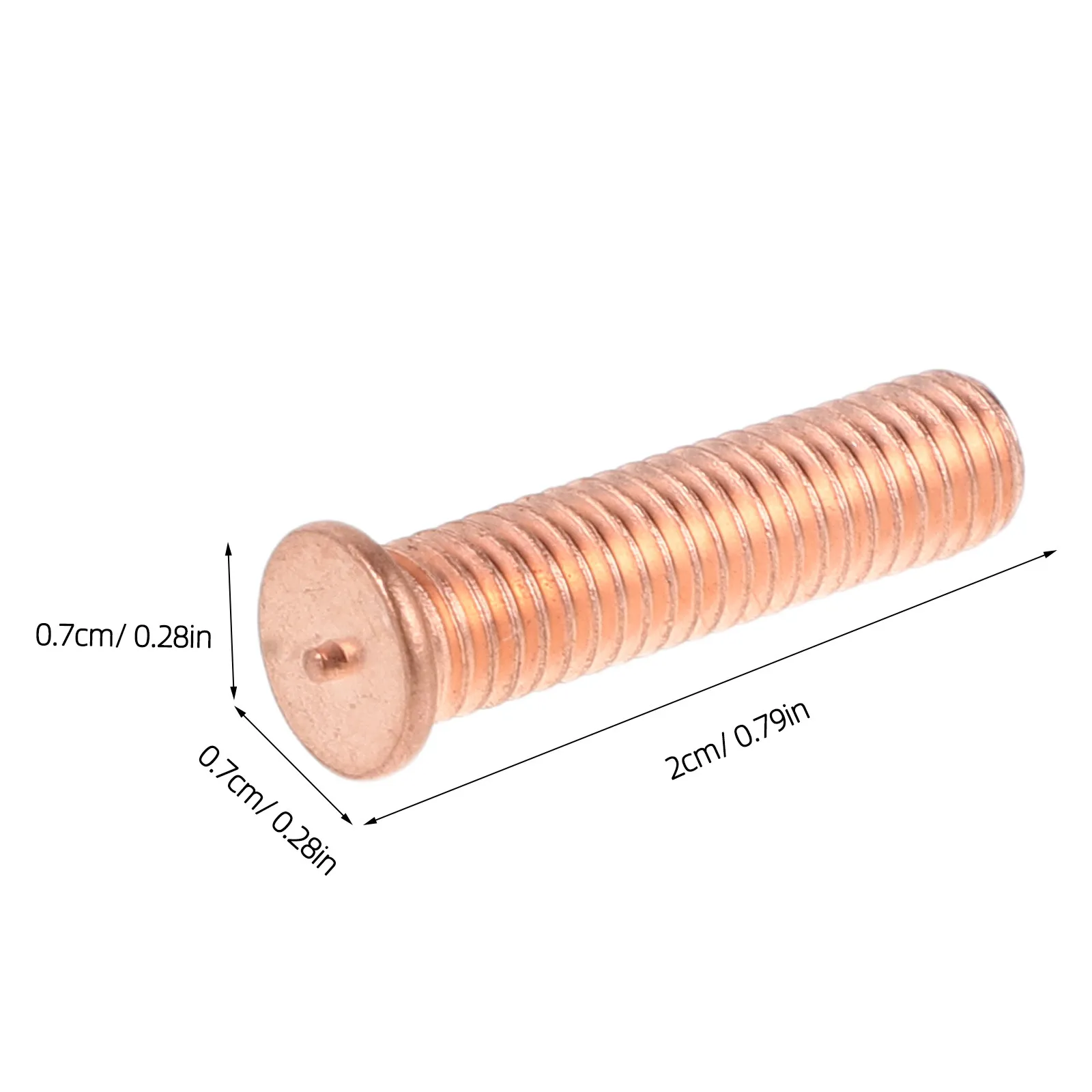50Pcs Automotive Sheet Metal Repair Stud Welding Pins 5Mm Dent Puller Studs Car Body Panel Restoration Collision Repair