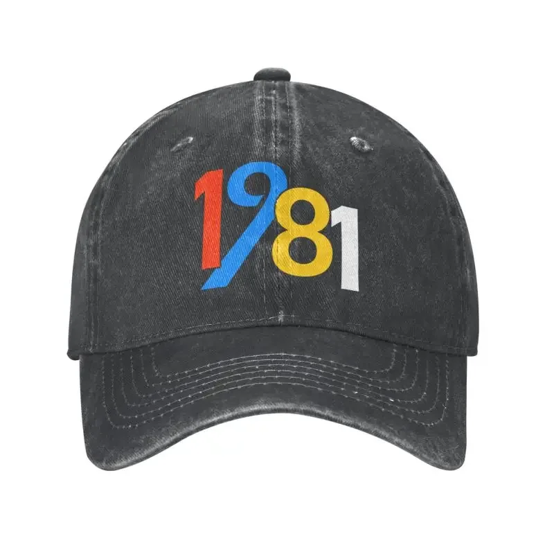 Custom Cotton Fashion 1981 Baseball Cap Outdoor Women Men's Adjustable 42th Birthday Gifts Dad Hat Summer