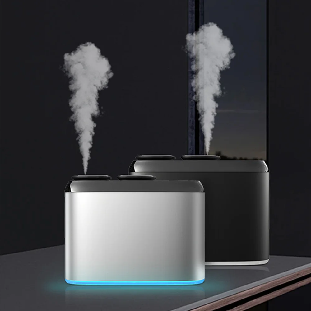 GRTCO Dual Nozzle Aroma Diffuser Smart Bluetooth Perfume Oil Diffuser Aluminum Scent Nebulizer Machine Rechargeable 4000mah