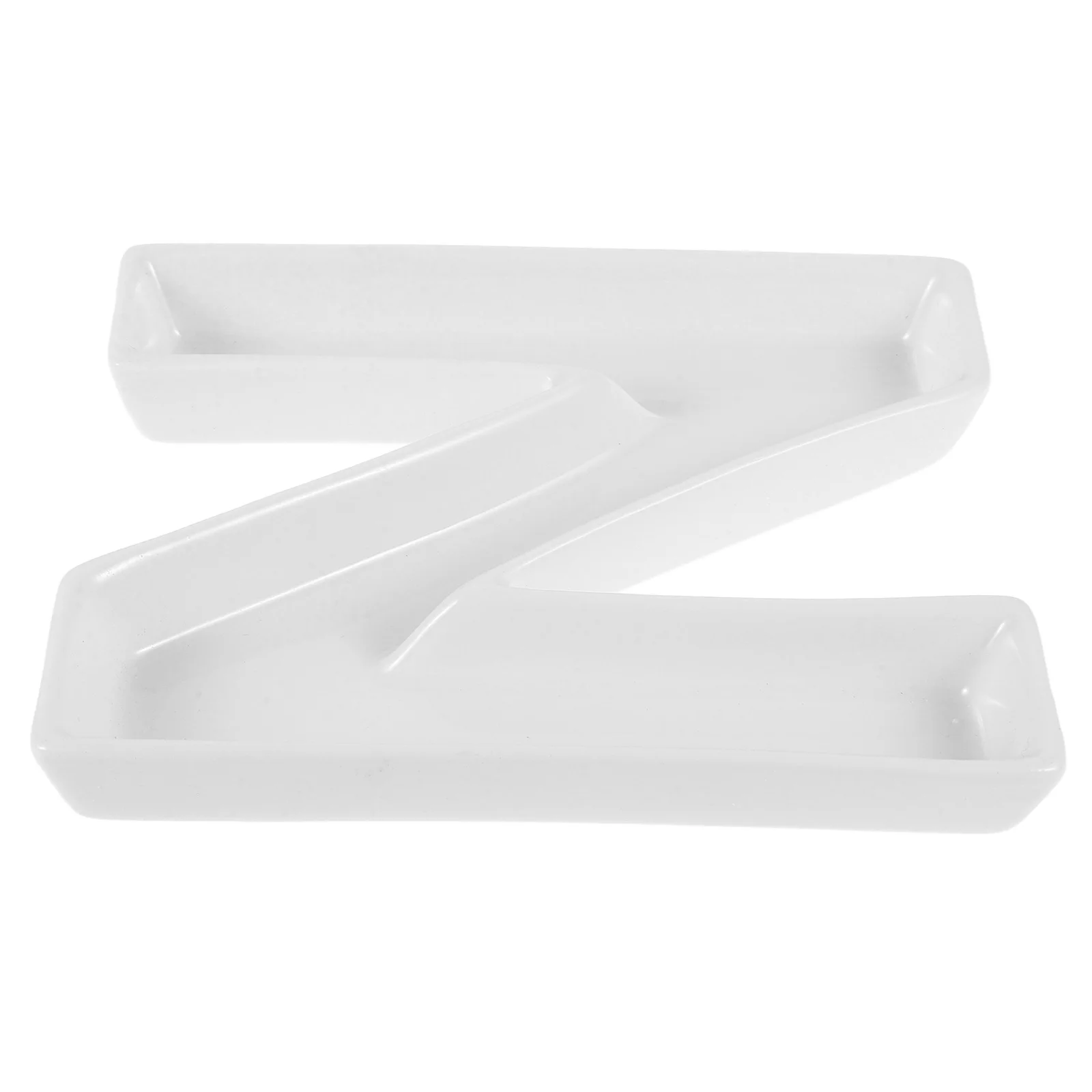 

Household Snack Plate Letter Candy Dishes Ceramic Tray Serving Platters Appetizer Trays