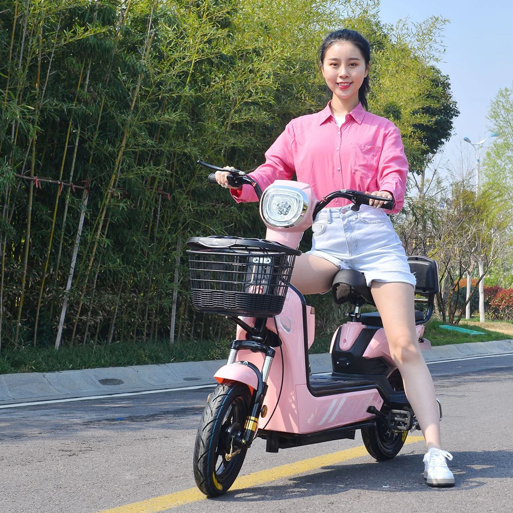 350w48V20A Electric Motorcycle Small Adult Mobility Scooter Highlight Headlights Widen Wear Resistant Vacuum Tire