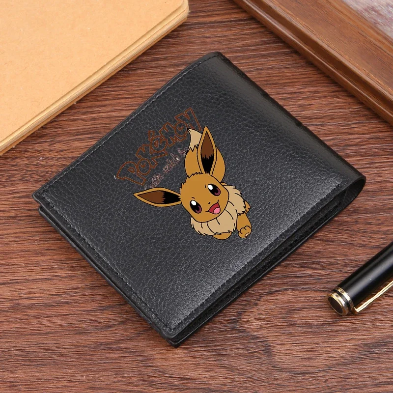 Men Short Wallet Boy Cartoon Pokemoned Nylon Wallet Portable Fashion Anime Character Card Holder Coin Purse Purses Children Gift view 5