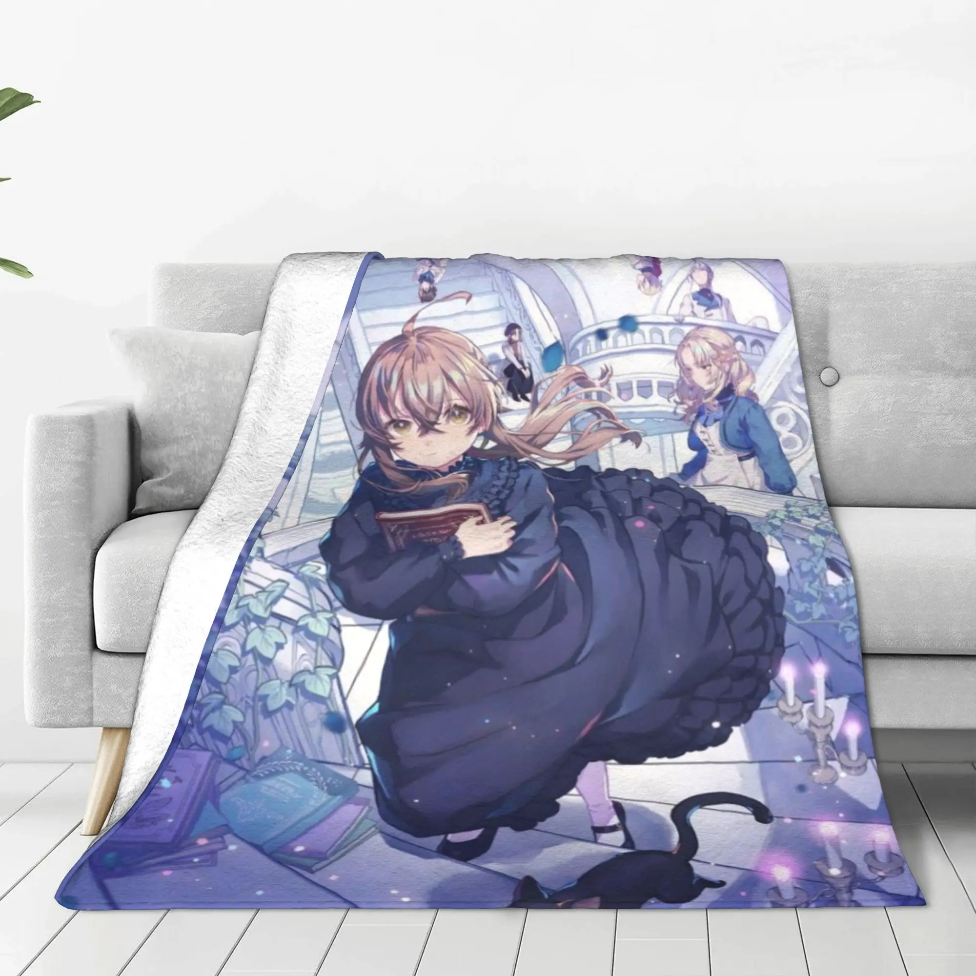 silent witch Monica Everett Blanket Autumn/Winter Cute Ultra-Soft Throw Blankets For Office  Plush Thin Quilt