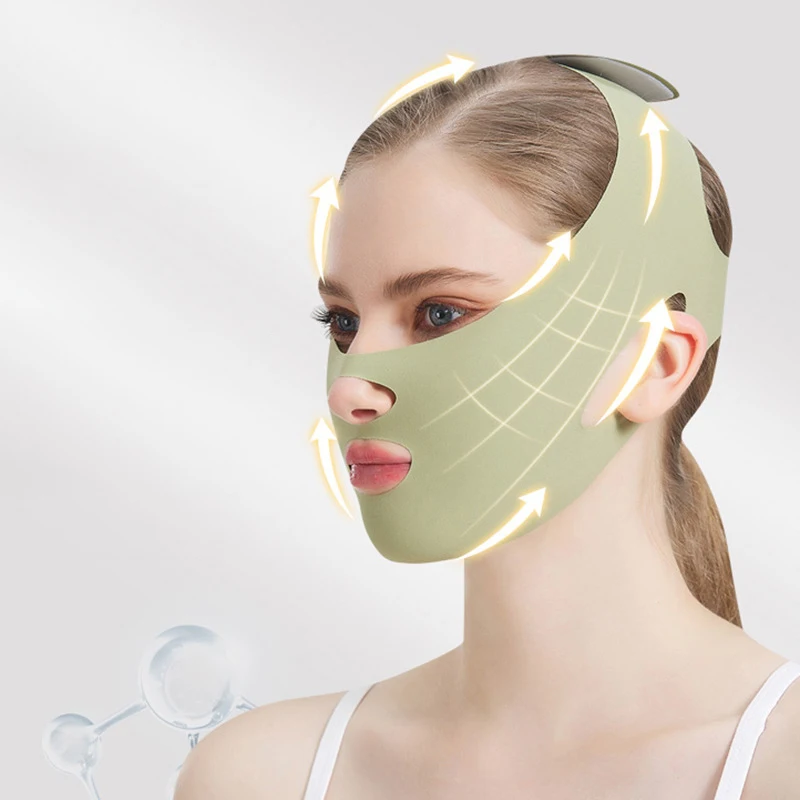 Moldeador de cara en V, vendaje adelgazante, relajación, levantamiento de forma de cinturón, Reduce la papada, banda de adelgazamiento Facial, masaje