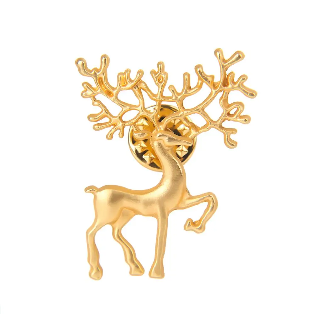 Deer Animal Alloy for Women Metal Brooch Fashion Jewelry Lapel Pin Garment Accessories