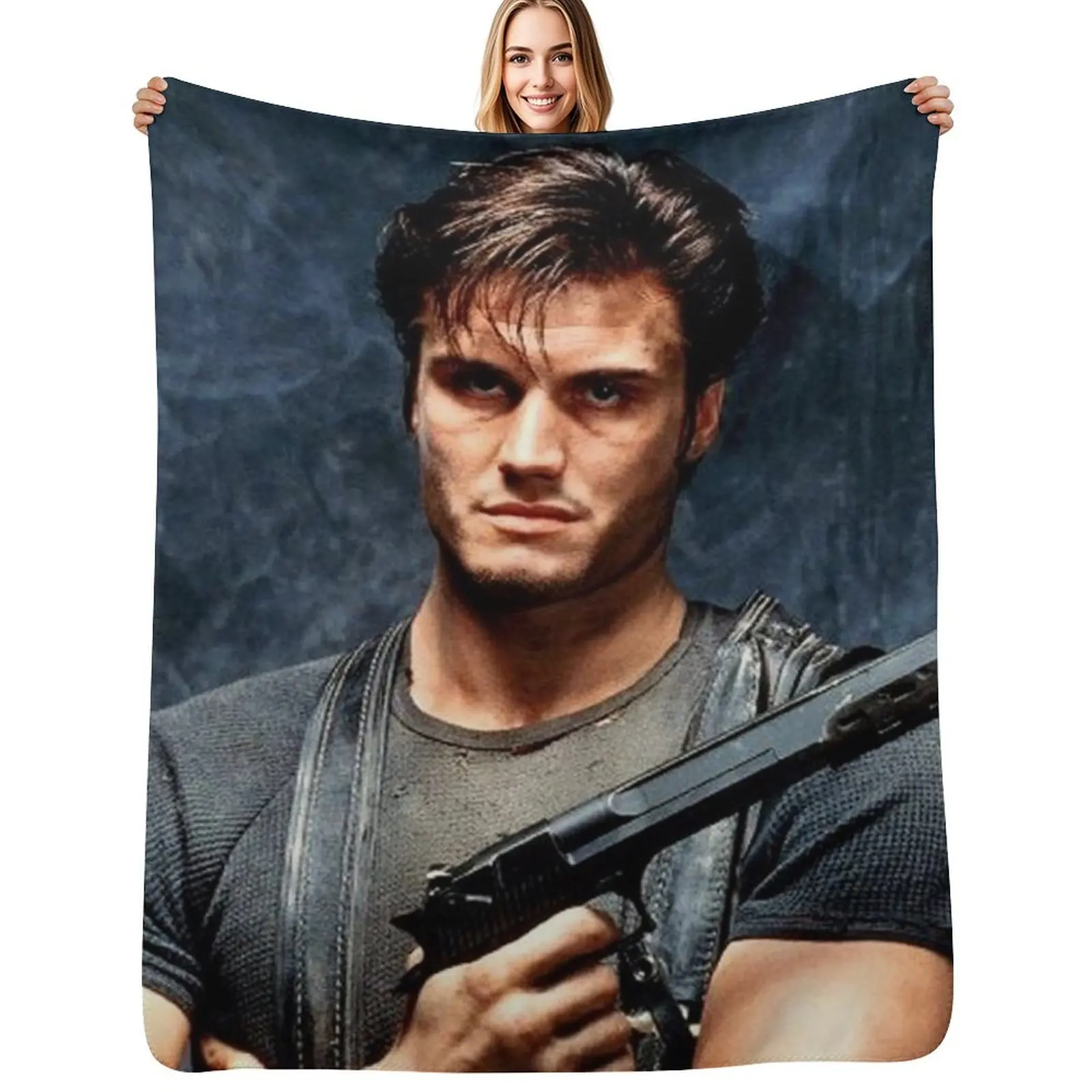 

dolph lundgren Throw Blanket Cozy Warm Blanket for Bed Room Decor