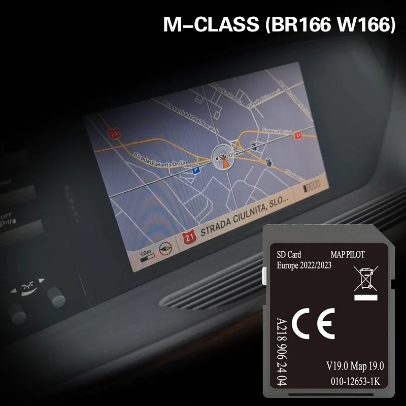 Compatibility With M-CLASS (BR166 W166) Cover France Poland Navigation SD 32GB Card