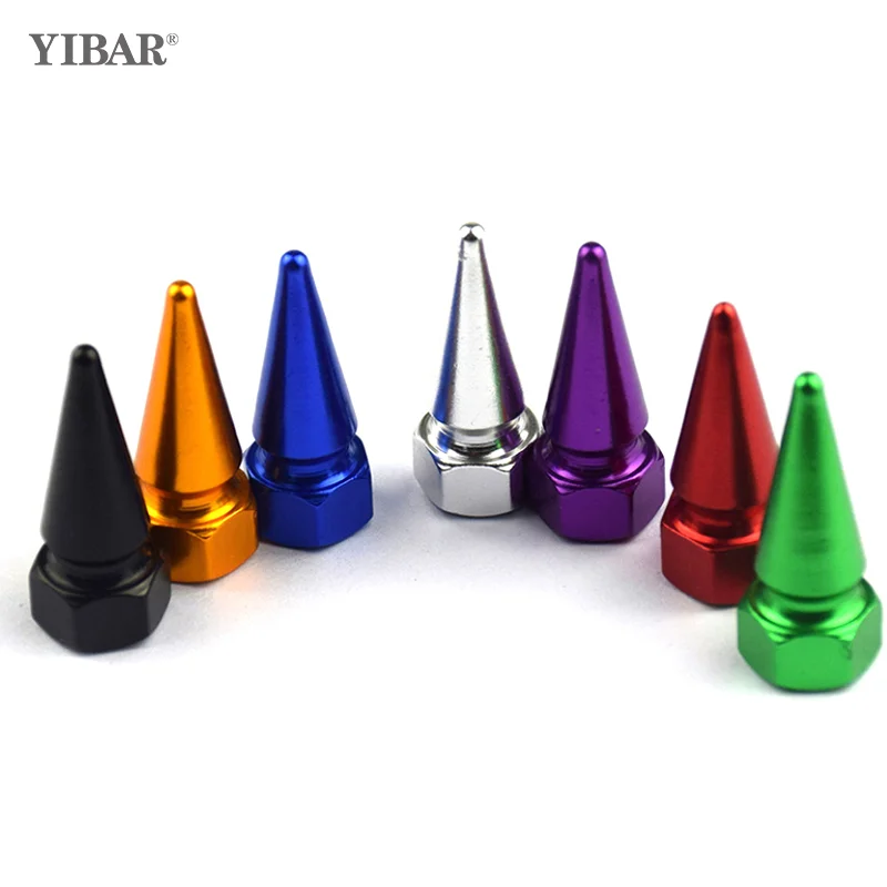 

1pc Car Styling Accessories Alloy Aluminum Tire Valve Caps For Car Bike Motorcycle Valve Stem Covers Wheel Air Protection Cap