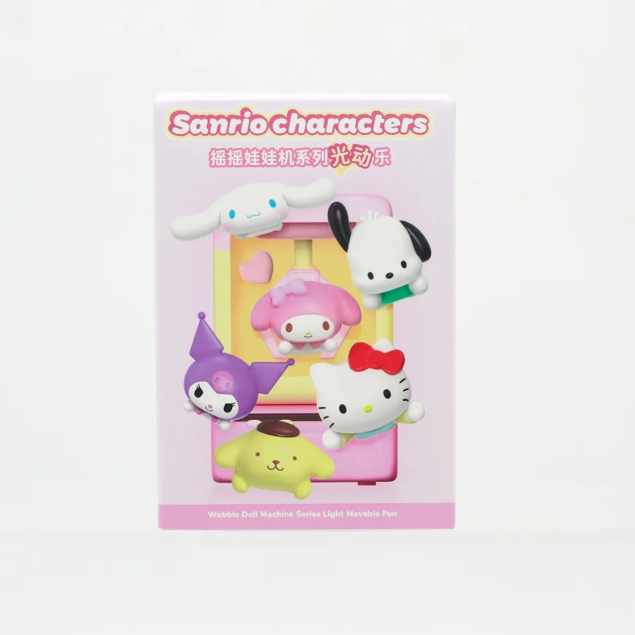 

Sanrio Hello Kitty Kuromi Кукла-качалка с молоком, чашка чая, свет, динамическая музыка, слепая коробка, экшн-фигурки, аниме, мультяшная детская игрушка