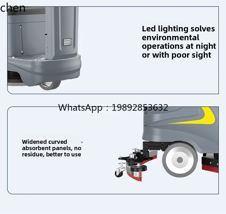 ZZ Lavapavimenti da terra Fabbrica commerciale Supermercato Parcheggio Macchina industriale per spazzare e pulire
