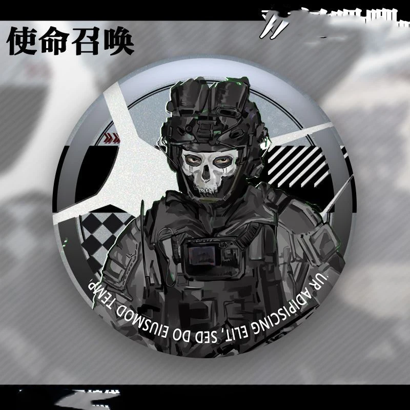 ของเล่นตุ๊กตาโลหะเคลือบลายการ์ตูน คอสเพลย์ เกม โกสต์ คีแกน โคนิก ฟิกเกอร์แอคชั่นการ์ตูน ของขวัญคริสต์มาสสำหรับเด็กและผู้ใหญ่