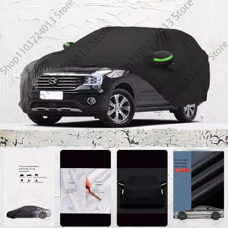 

For Trumpchi GS7 Anti-UV Sun Shade Rain Snow Resistant Black Cover Dustproof Car umbrella Full Car Cover Outdoor Protection