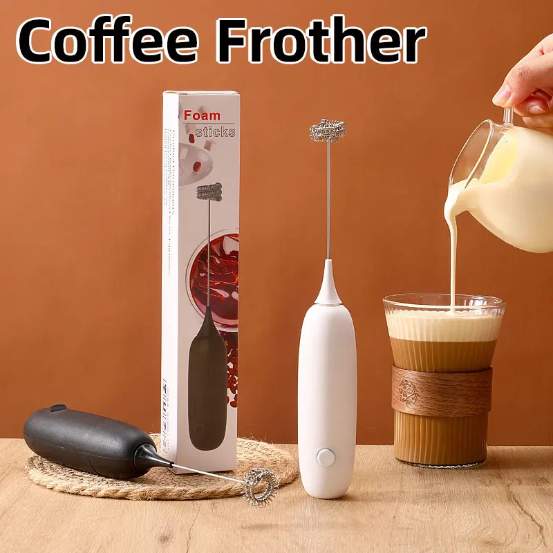 Electric Wireless Coffee Frother, Mini Quick Milk Frother,  Household Small Egg Beater,Handheld Electric Mixer,Battery No.5