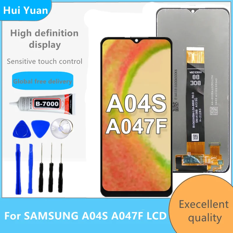 

100% ORIGINAL A04S LCD with frame For Samsung A04S SM-A047F, SM-A047F/DS, SM-A047F/DSN Lcd Display Touch Screen Digitizer